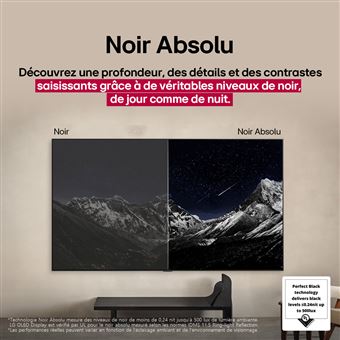 OLED83C5 OLED evo Noir Profond et booster de luminosite 120Hz 4K 210cm IA 2025
