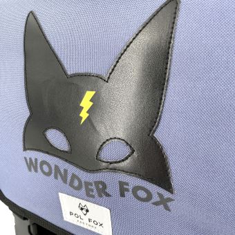 Cartable Pol Fox Factory Wonder Fox 35 cm Bleu et Noir