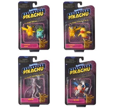 Figurines Pokémon Pikachu et Bulbizarre