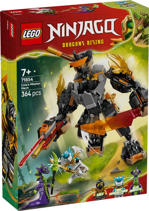 LEGO® Ninjago® 71854 La mission du robot Cole et du dragon Zane