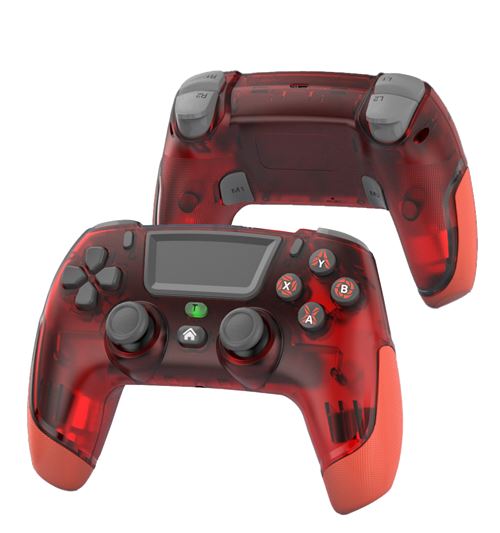Manette Sans fil Oniverse Bluetooth pour PS4 et PC Rouge