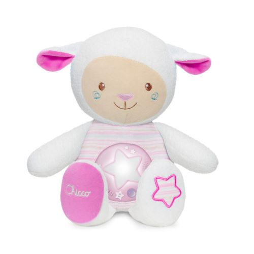 Peluche veilleuse musicale Chicco Mouton Tendres Mots Doux First Dreams Rose