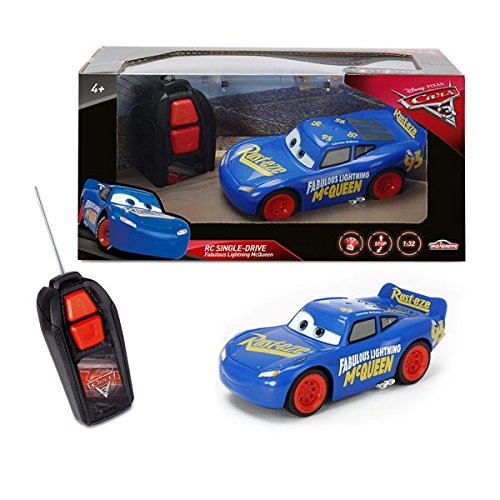 Voiture radiocommandée Flash McQueen 1/32 Cars 3 Majorette Bleue