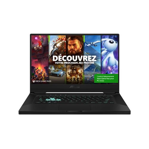 PC Portable Gaming Asus DASH-TUF516PR-HN033T 15.6" Intel Core i7 16 Go RAM 512 Go SSD Gris éclipse + 1 mois d'abonnement Xbox Game Pass