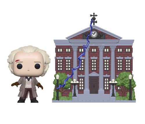 Figurine Funko Pop Town Back to the Future Doc with Clock Tower