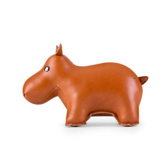 Presse-papier Zuny Hippopotame Bronze et Blanc