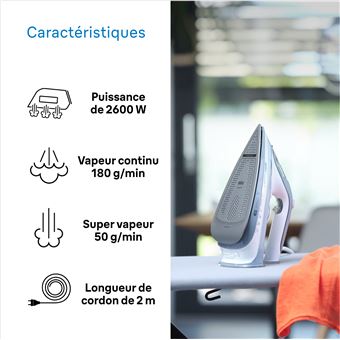 Fer à Repasser Vapeur Braun - Occasion Bon Fonctionnement (Semelle Abîmée)