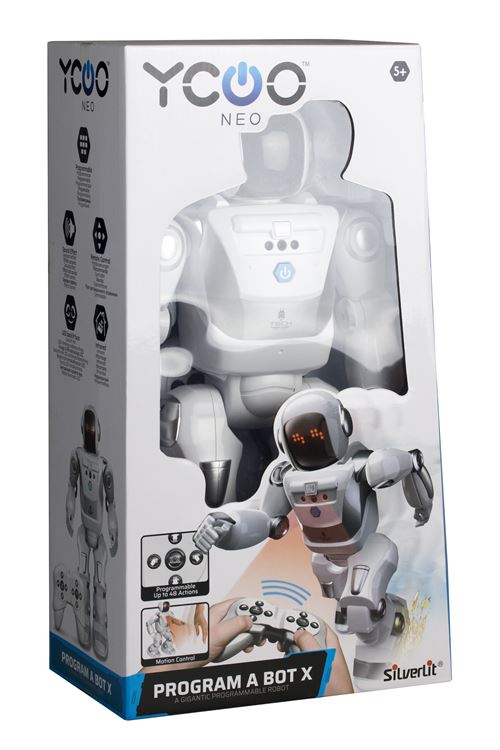 Robot enfant lumineux 42 cm avec télécommande - Hero Bot