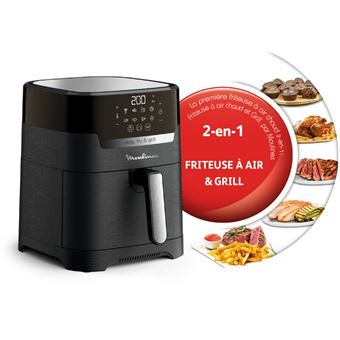 Friteuse 2-en-1 Moulinex EZ505810 Easy Fry et Grill Digital 1400 W Noir