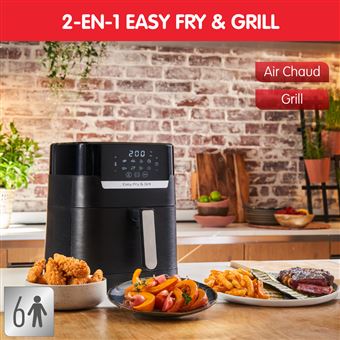 Friteuse 2-en-1 Moulinex EZ505810 Easy Fry et Grill Digital 1400 W Noir