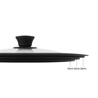 Couvercle universel Cooky 3 en 1 Noir