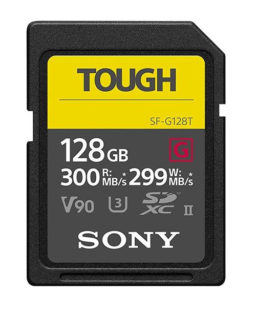 Sony SF-G series TOUGH SF-G128T - Carte mémoire flash - 128 Go - Video Class V90 / UHS-II U3 / Class10 - SDXC UHS-II