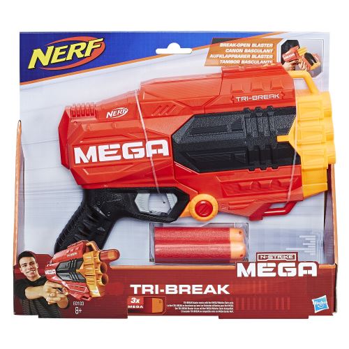 Nerf Mega Tri Break Et Fléchettes Nerf Mega Officielles