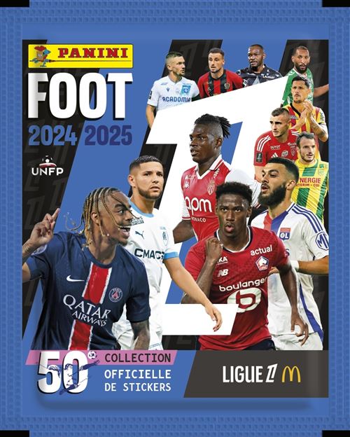 Starter Pack PANINI Foot Ligue 1 2024 2025 McDonald' Album 2 pochettes 1 offerte