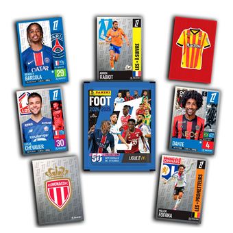 Carte à collectionner Panini Foot 2024-2025 Ligue 1 McDonald's Album + 2 pochettes + 1 offerte