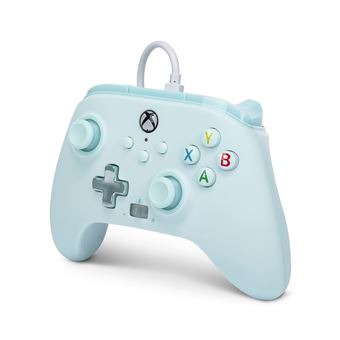 Manette filaire PowerA pour Xbox Series X|S Barbe à papa bleue