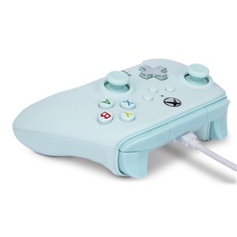 Manette filaire PowerA pour Xbox Series X|S Barbe à papa bleue