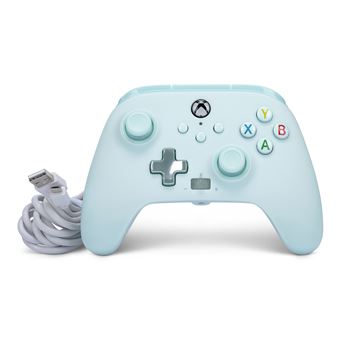 Manette filaire PowerA pour Xbox Series X|S Barbe à papa bleue