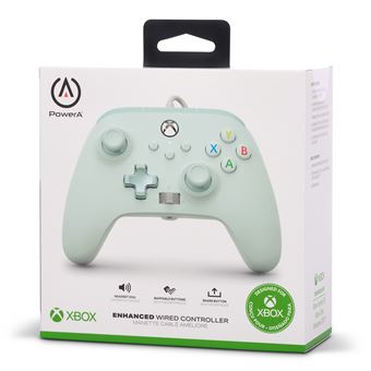 Manette filaire PowerA pour Xbox Series X|S Barbe à papa bleue