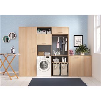 Machine à Laver Indesit, 8kg, Blanc, Chargement Frontal, Très Bon état, Peu Servie