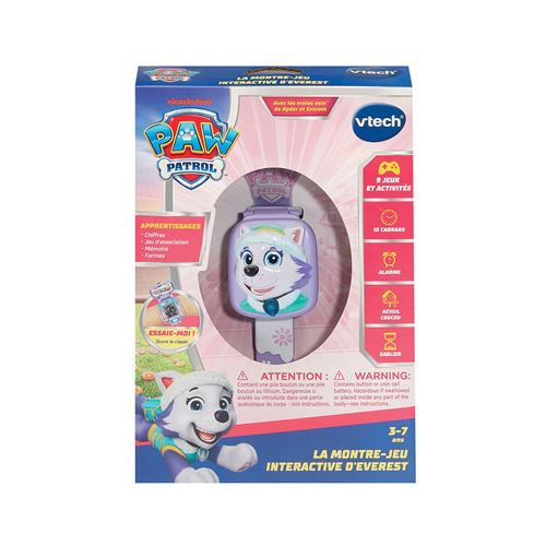 Montre Éducatif Vtech La Montre-Jeu Interactive D'Everest Paw Patrol Pat’Patrouille