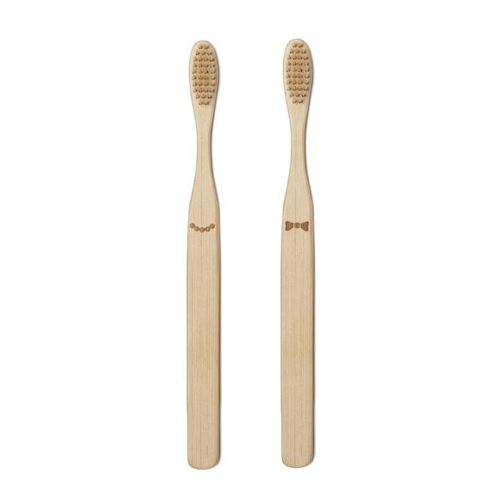 HIS & HER BAMBOO TOOTHBRUSH SET