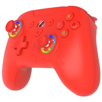 Manette sans fil Subsonic Led Controller Bluetooth pour Nintendo Switch Rouge