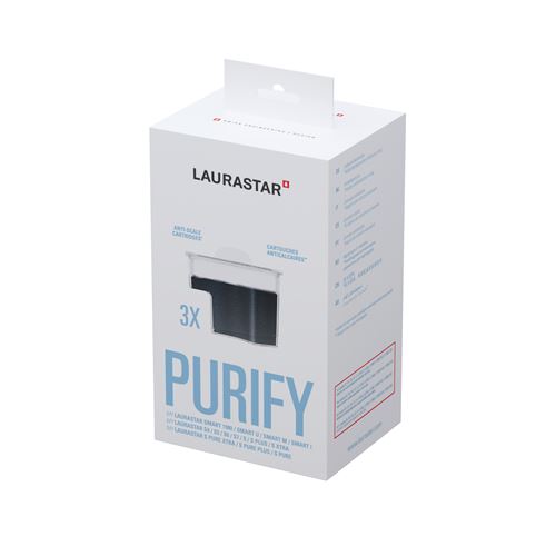 Pack de 3 cartouches anticalcaires Laurastar pour filtrer l’eau