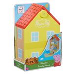 Maison classique en bois Peppa Pig avec 2 personnages