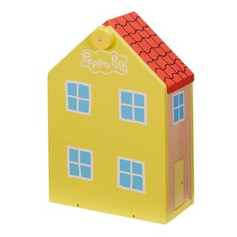 Maison classique en bois Peppa Pig avec 2 personnages