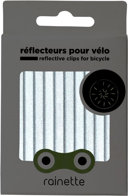 Kit de 12 réflecteurs Rainette pour rayons 150mm gris anthracite -  Accessoire vélo sur La Bécanerie