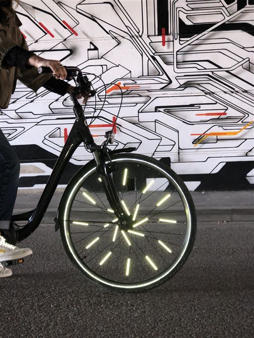 Réflecteurs pour rayons de vélo fluo