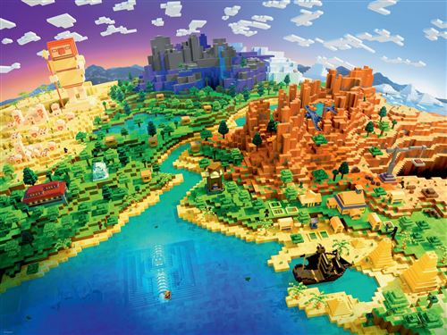 Puzzle 1500 Pièces Ravensburger Le Monde De Minecraft