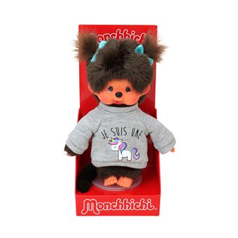 Peluche Monchhichi Kiki, édition 45e Anniversaire Sekiguchi, Neuve