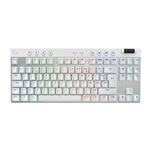 Clavier Gaming mécanique sans fil Azerty Logitech G PRO X TKL Lightspeed Blanc