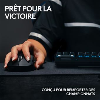 Clavier Gaming mécanique sans fil Azerty Logitech G PRO X TKL Lightspeed Blanc