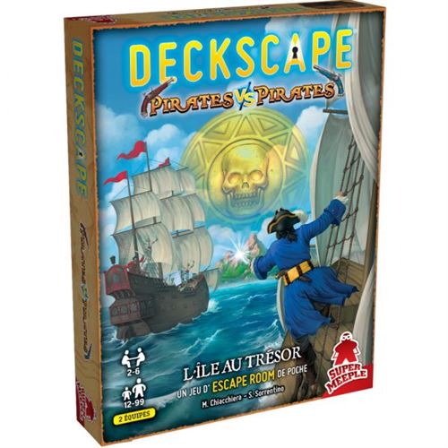 Jeu D'Escape Game Super Meeple Deckscape Pirates Vs Pirates L'Île Au Trésor