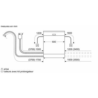 SN23EI03ME - iQ300, Lave-vaisselle pose-libre, 60 cm, Acier inox.