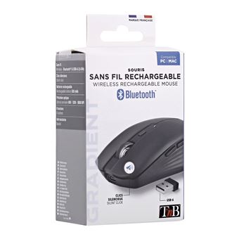 Souris sans fil T'nB Dual Connect Noir