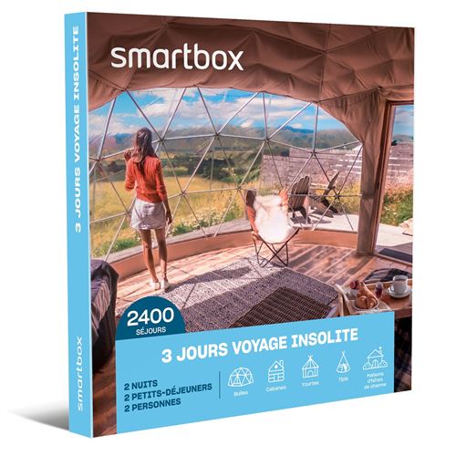 Coffret cadeau SmartBox 3 jours voyage insolite