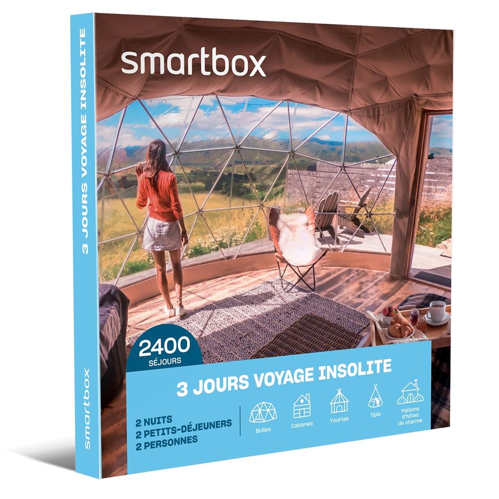 Coffret cadeau Séjour - 3 jours voyage insolite, Smartbox