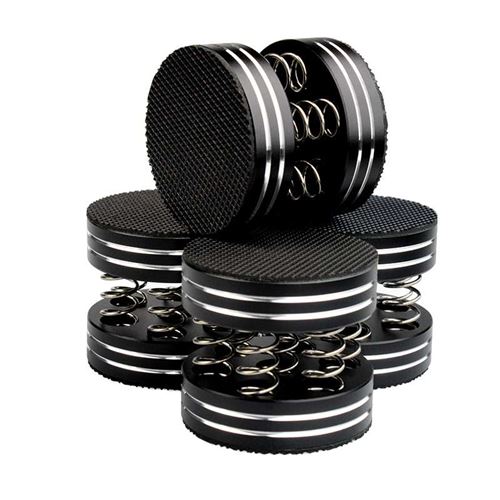 Pack de 4 Absorbeurs De Précision anti vibrations Enova Hifi Pads 10 Pro pour platine vinyle et enceintes Hi-Fi Noir - Enova Hifi