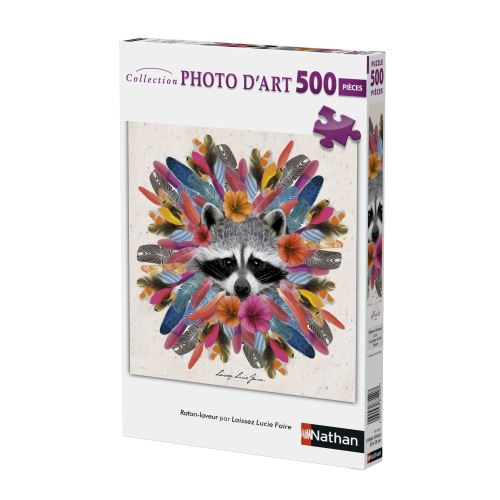 Puzzle 500 pièces Nathan Raton laveur Laissez Lucie faire