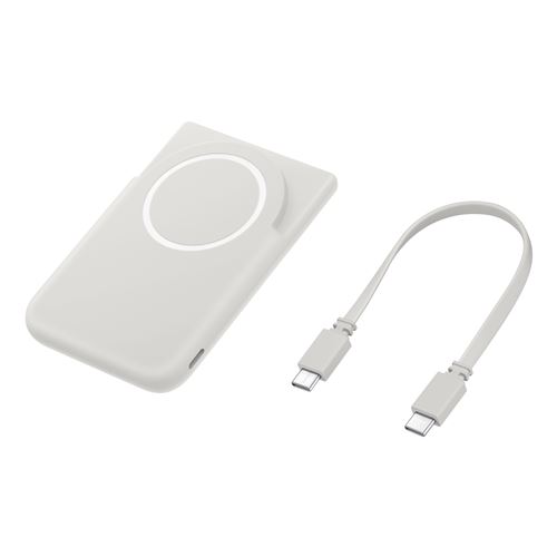 Samsung Powerbank MagSafe 5000mAh Compatible Charge sans fil 15W avec Support Intégré