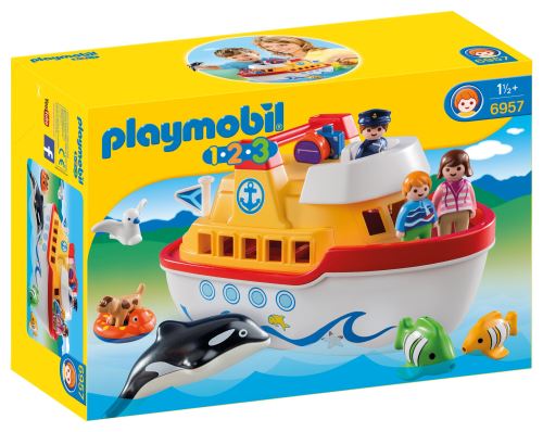 Playmobil 1.2.3 6957 Navire Transportable