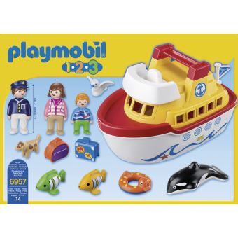 Playmobil 1.2.3 6957 Navire transportable - Playmobil - Achat 