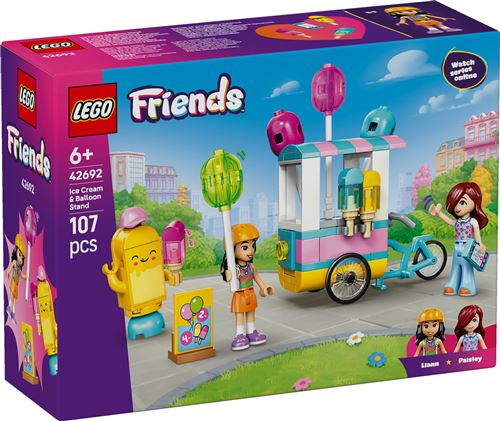 LEGO® Friends 42692 Le stand de glaces et de ballons - vue 1