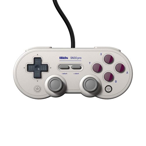 Manette filaire Just for Games 8BitDo SN30 Pro Gris et Bordeaux