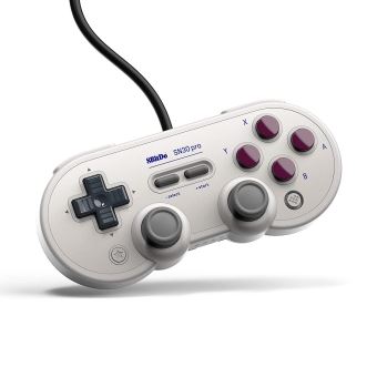 Manette filaire Just for Games 8BitDo SN30 Pro Gris et Violet