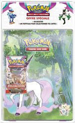 Carte à collectionner Pokémon EV02 Pack Portfolio avec Booster Écarlate et Violet Évolutions à Paldea Modèle aléatoire